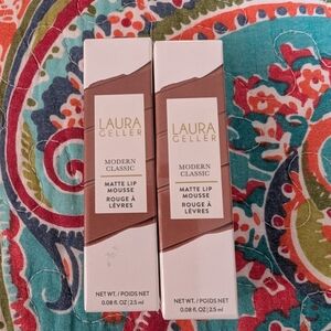Laura Geller Modern Classic Matte Lip Mousse. SET OF 2